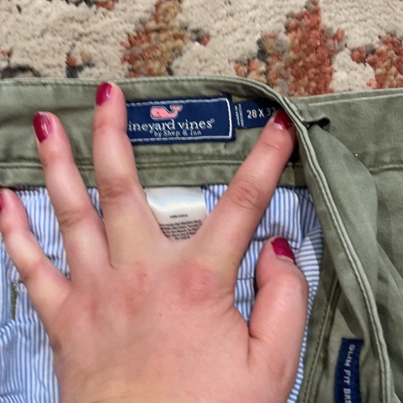Vineyard Vine Olive Green Khakis - Picture 2 of 3
